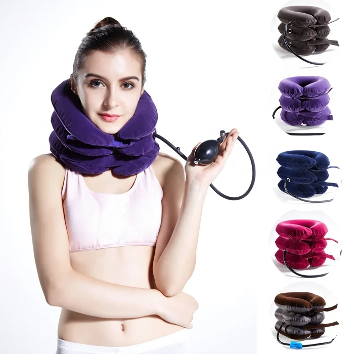 

Cervical Neck Traction Device Inflatable Air Pillow for Pain Relief, Customized color