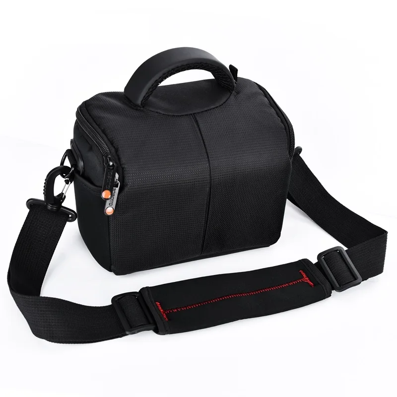 

fosoto 650D Camera Bag Fashion DSLR Shoulder Waterproof Case Pouch Bag Photo Bag For Canon Nikon Sony Lens, Black