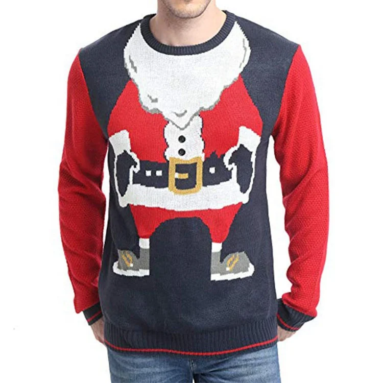 

2021 Latest New Design Christmas Led Light Men High Quality Winter Fashion Xmas Costum Sweater