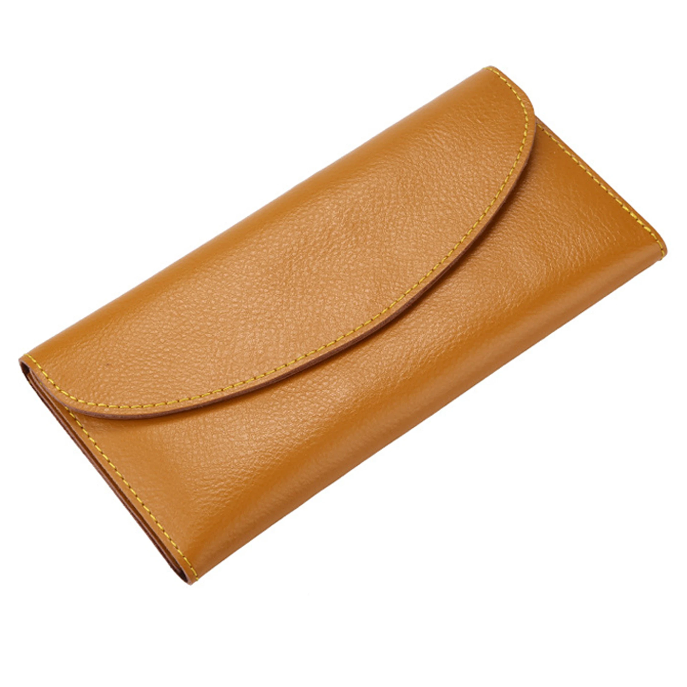 

multi-color new arrival fashion simple clutch wallets genuine leather woman
