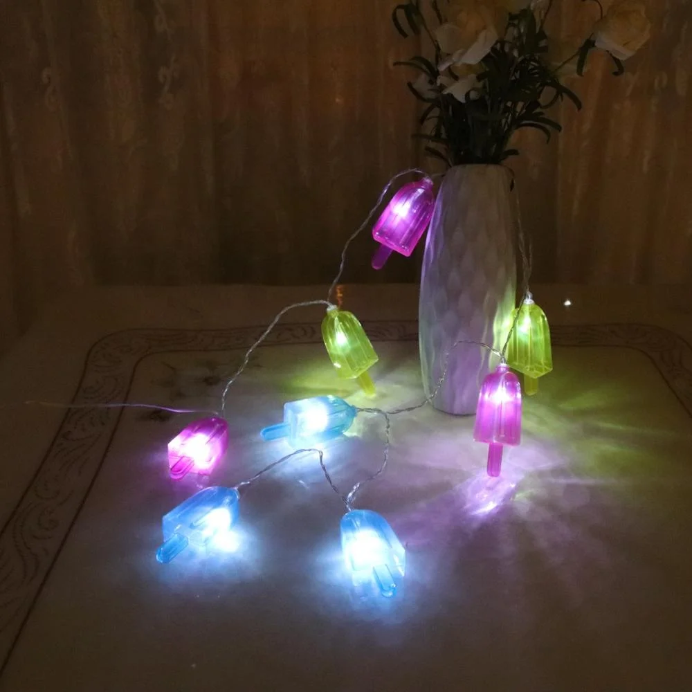 10 Led Ice Cream Party Garden Led Light Outdoor Christmas Decoration Holiday Led Christmas String Lights