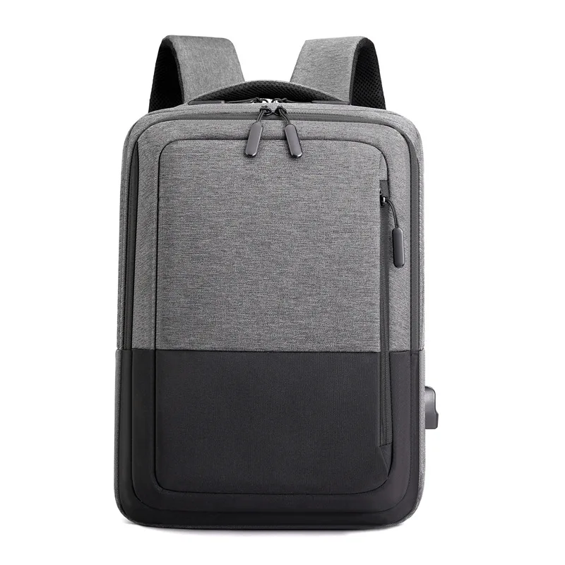 

Wholesale Large Capacity Business Leisure 15.6 Inch Laptop Backpack, Gray , black