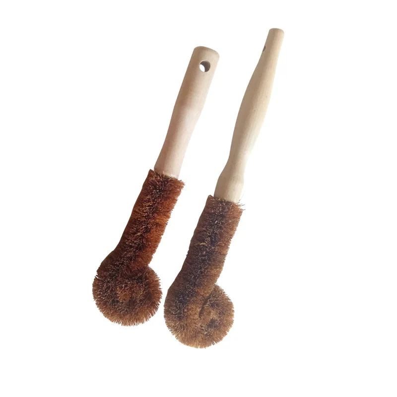 

Bamboo Wooden Coconut Sisal Eco-Friendly Cleaning Dish Bottle Brush Scrubbing Cleaning Brush With Wooden Handle