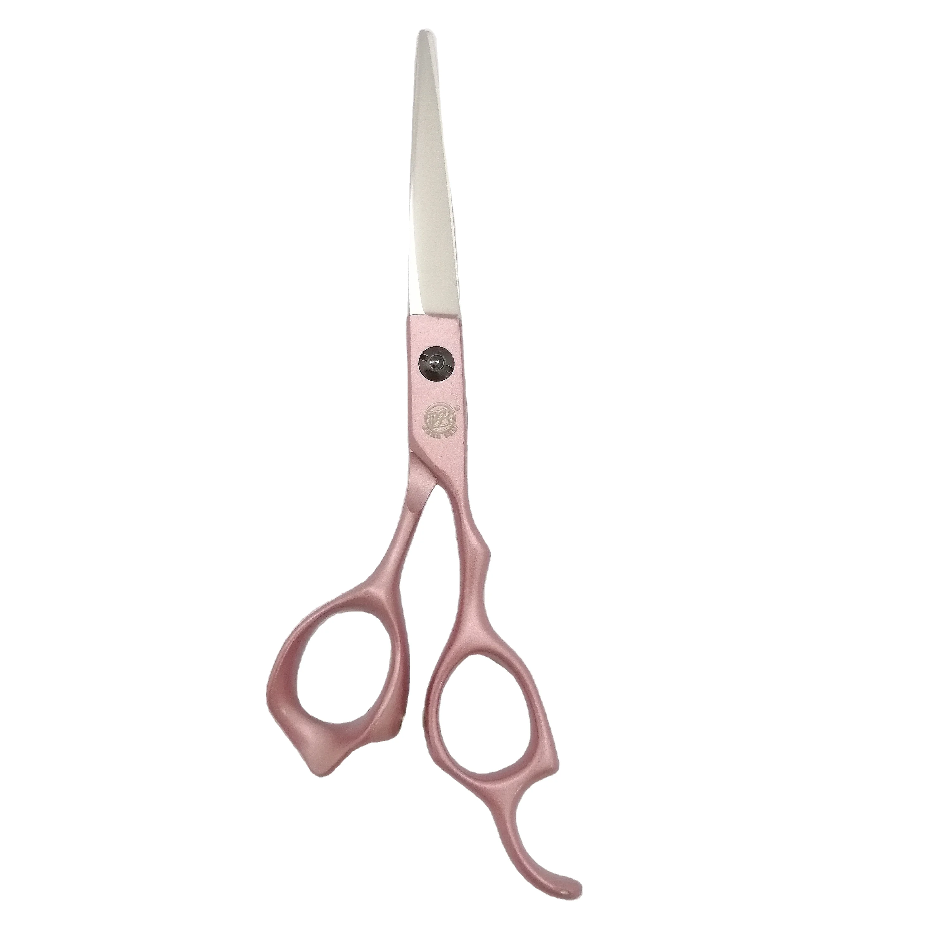

Marigold Japan 9cr steel finely processed hairdresser shears professional barber pink hair cutting scissors