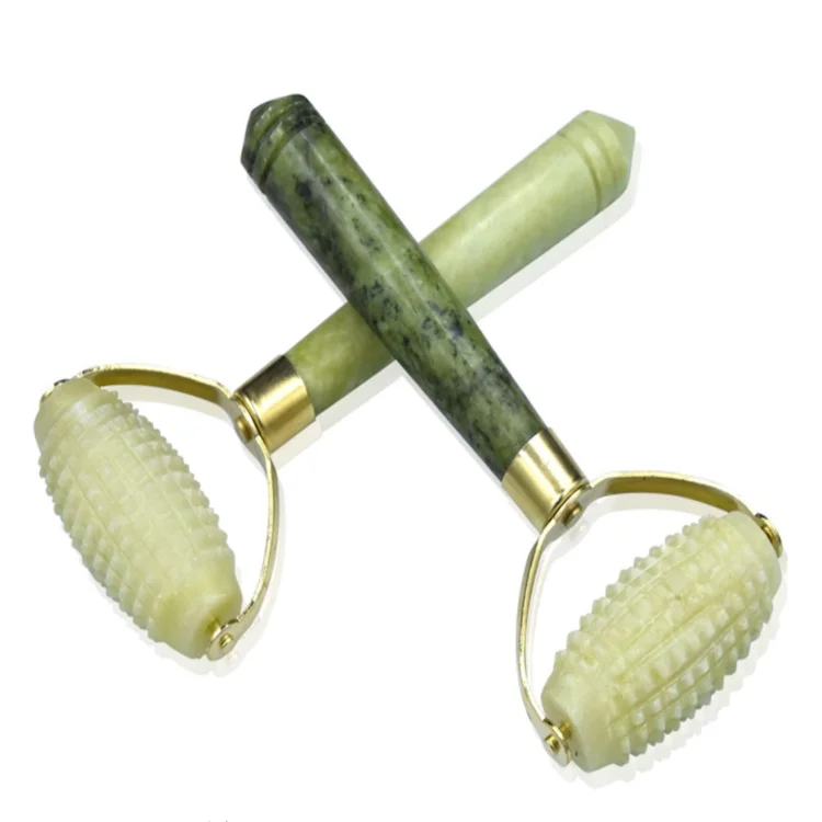 

Ready to ship XiuYan Jade Roller for Facial Massage 100% XiuYan Jade Roller tools, Green