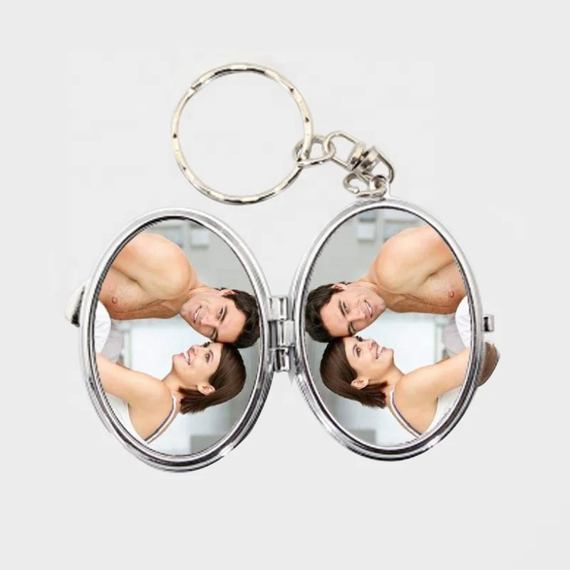 

Metal Custom Logo Pocket Mirrors Gifts Sublimation Compact Mirror Keychain