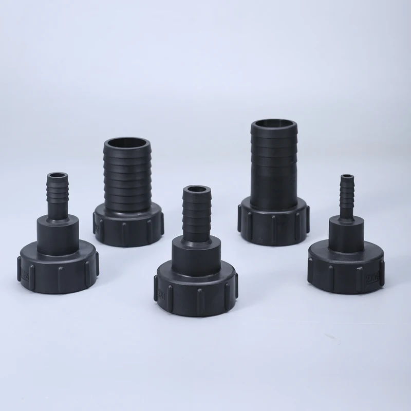 

IBC 1000 litre Water Tank Threaded Fitting 3/4" Connected To Hose Tail Water Container Adapter Valve Connector, Black