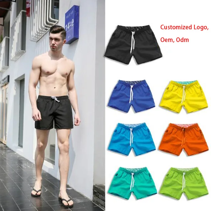 

CUHAKCI Man Swimwear Trunks Summer Bathing Beach Wear Surf Boxer Briefs Men's Quick Dry Swimming Shorts With Pocket, White, yellow, red, green, black, blue, pink ..
