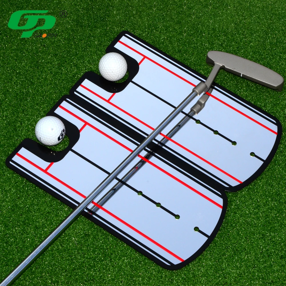 

Hot Selling Outdoor Indoor Golf Practice Personal Swing Trainer Golf Training Aids Golf Putting Alignment Mirror, Blue/red