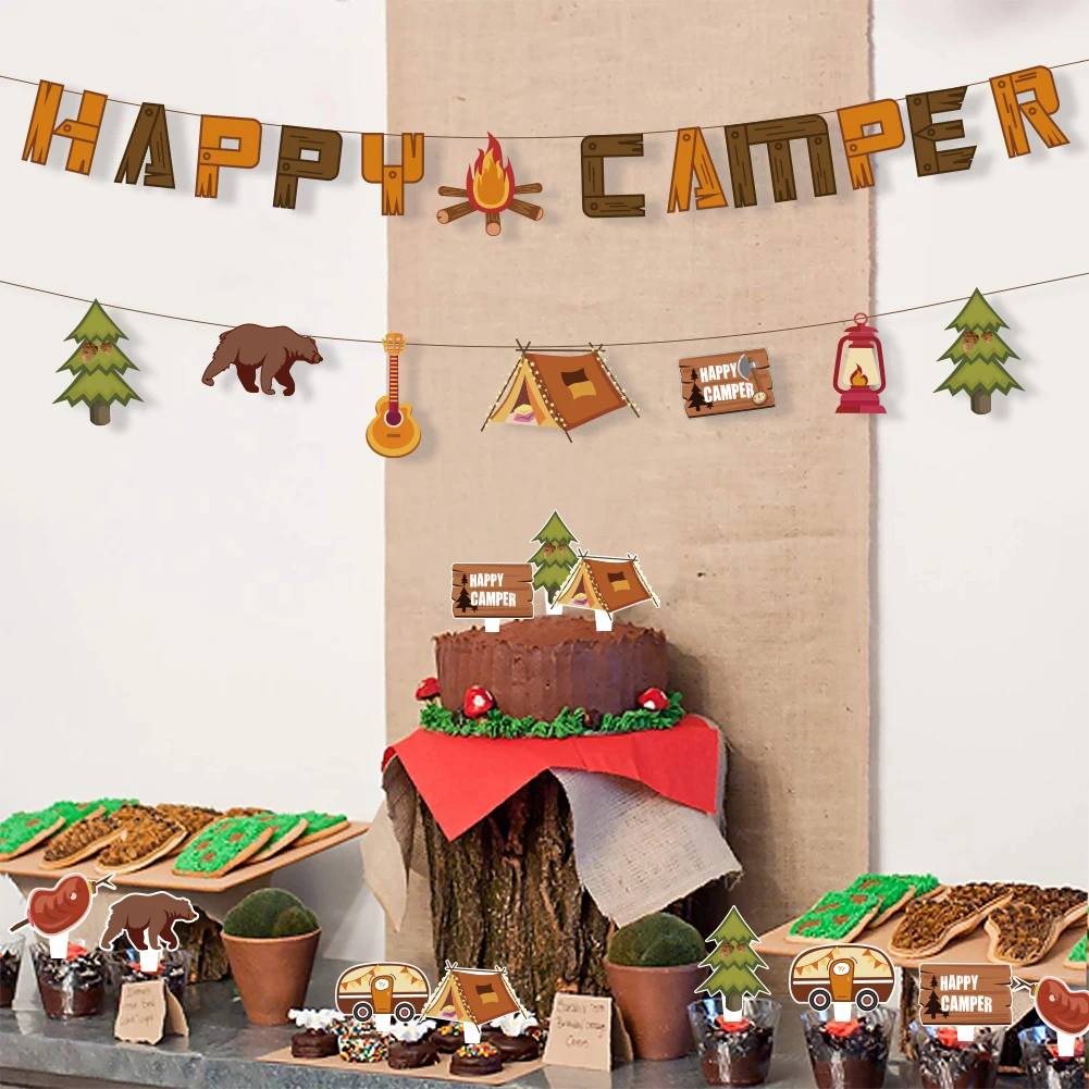 New Camping Themed Paper Banne