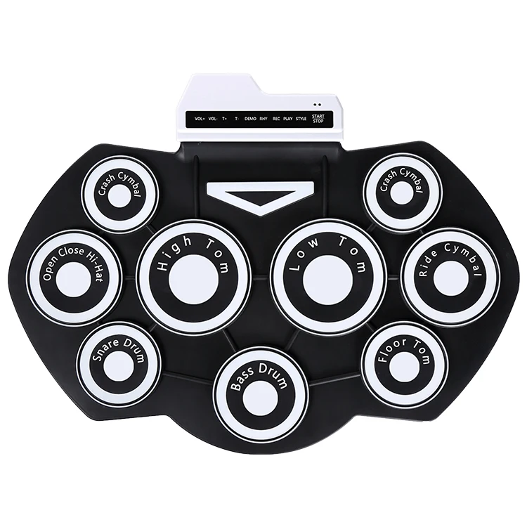 HiFing Portable Electronic Drum Set, Silicon Digital Roll Up Drum Kit For Kids And Adults With Sticker