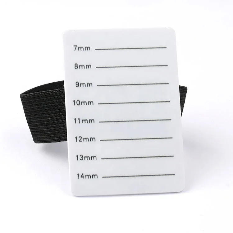 

Individual Eyelash Extension Hand Plate Acrylic White Lash Tray Lash Pallet with Adjustable Elastic Strip