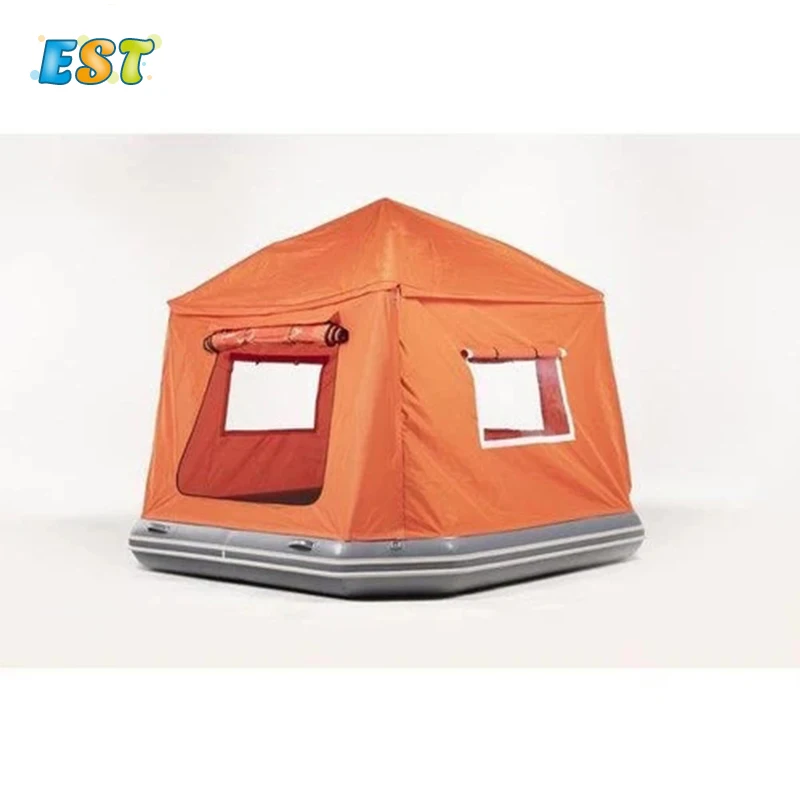 

New design inflatable shoal floating tent inflatable water tent floating camping inflatable shoal tent on lake, As the picture