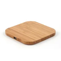 

Custom Qi Wooden Bamboo Wireless Charger Quick Wireless Charging For Mobile Phone