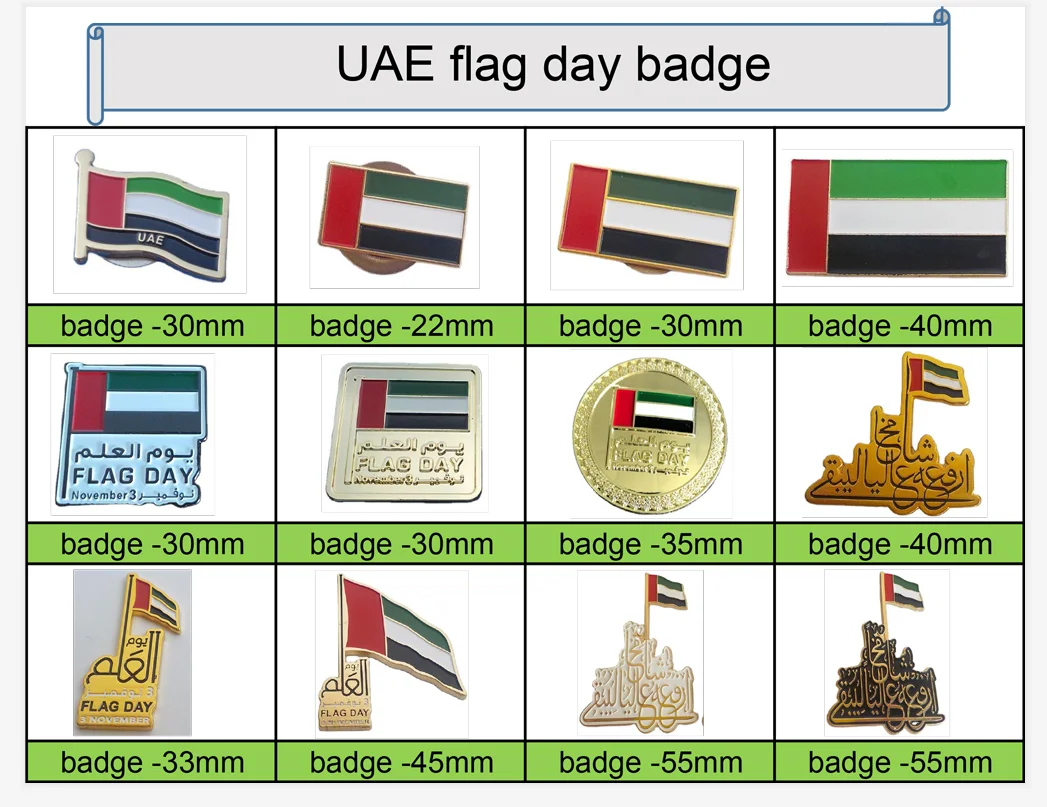 Free Mold Enamel Uae Falcon Pin Round Metal Silver Uae Eagle Lapel Pin