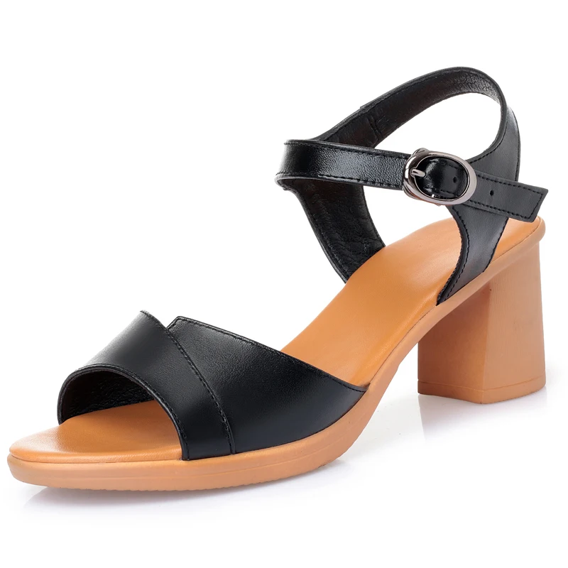 

Guaranteed Quality Proper Price Fashion Trend Cowhide Leather Women Sandals