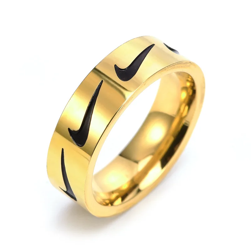 

anel masculino anillos de hombre cincin stainless steel ring men swoosh ring