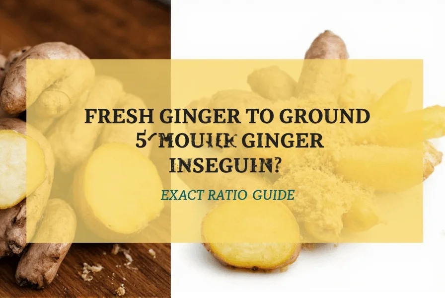 fresh ginger to ground ginger conversion