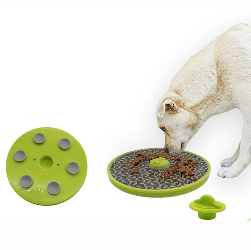 

Puzzle Dogs Slow Feeder Licking Plate Crate Training ToyTools Aids Feeders Lick Mat Dog Slow Licking Pad for Cage