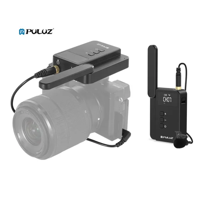 

Wholesale Dual-Channel Wireless Microphone System with Transmitter and Receiver for DSLR Cameras