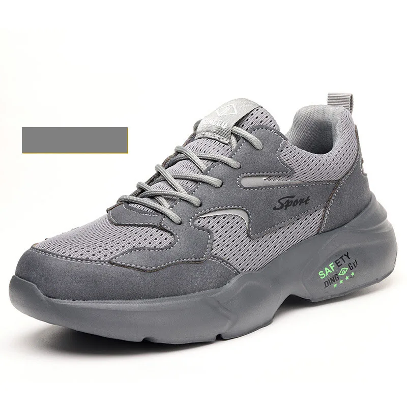 

Wholesale Men's Anti-smashing Anti-puncture Steel Toe Anti-odor Wear-resistant Oil-resistant Soft Soled Work Safty Shoes