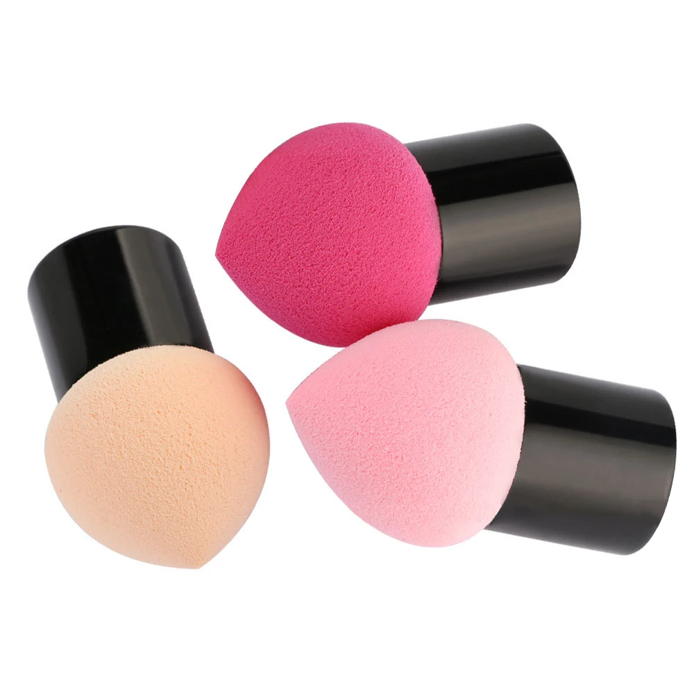 

Hot Selling Droplet Sponge Puff 3pcs per Set Non-latex Makeup Eggs Egg Puff Fresh Color Foundation Puff Beauty Makeup Tools