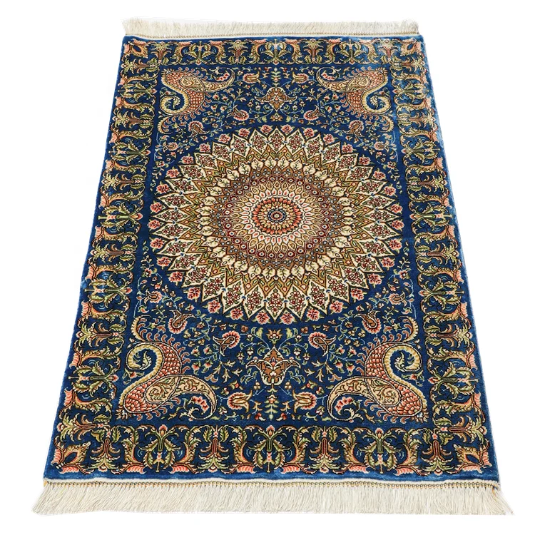 

best selling product luxury tableau hand made silk qazween rugs persian carpet