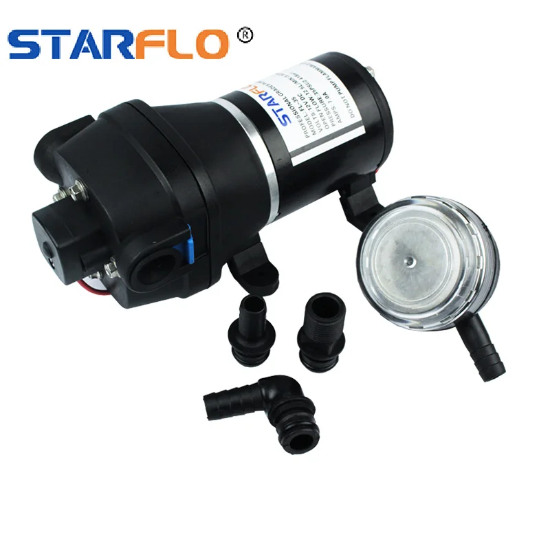 

STARFLO 12 volt micro mini self priming diaphragm water transfer pump electric high flow water pump for RV marine