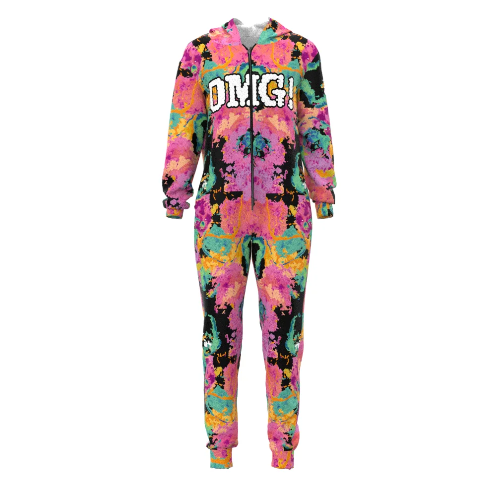 

Low MOQ Custom Cheap 3D Printing Jumpsuits For Men,Wholesale Adult Long Sleeve One Piece Jumpsuit, Customized color