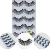 

5 pairs packing strip lashes 3d eyelash 5 pair lashes G600