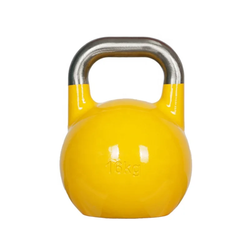 

High Quality Hot Steel Multi Color Fitness Equipment Training Gym Home Custom Logo Sports Competition Kettlebell, Red,yellow,blue,white,purple,pink,green,orange,customized