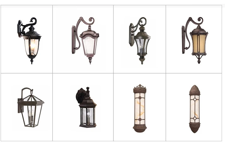 Factory price vintage waterproof outdoor street lamp cast aluminum street light garden lamp post classic garden light