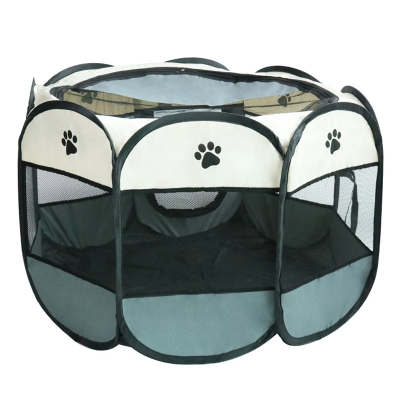 

Wholesale OEM Octagonal Foldable Portable Pet Playpen Puppy Playpen Pet Tent