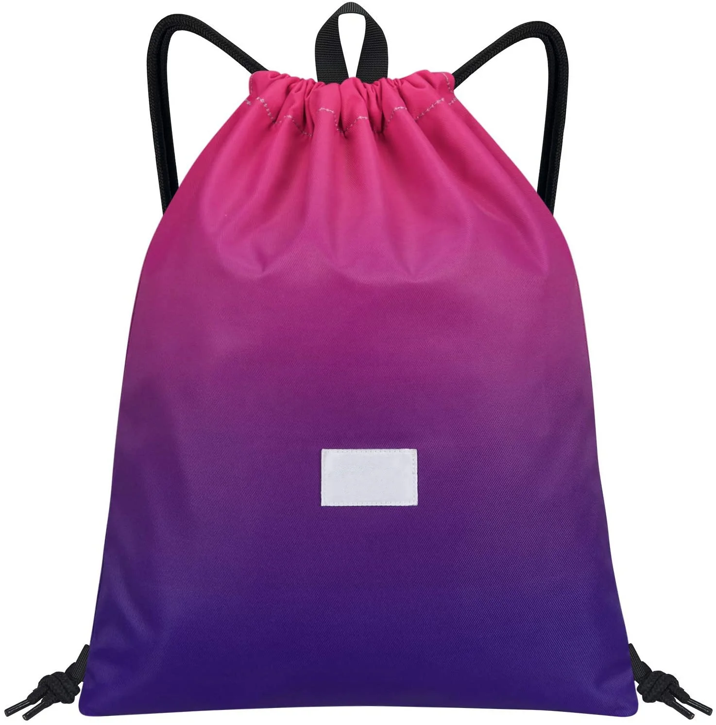 

Drawstring Bag Gym with Pockets Water Repellency Sports Sack Drawstring Backpack with Handle