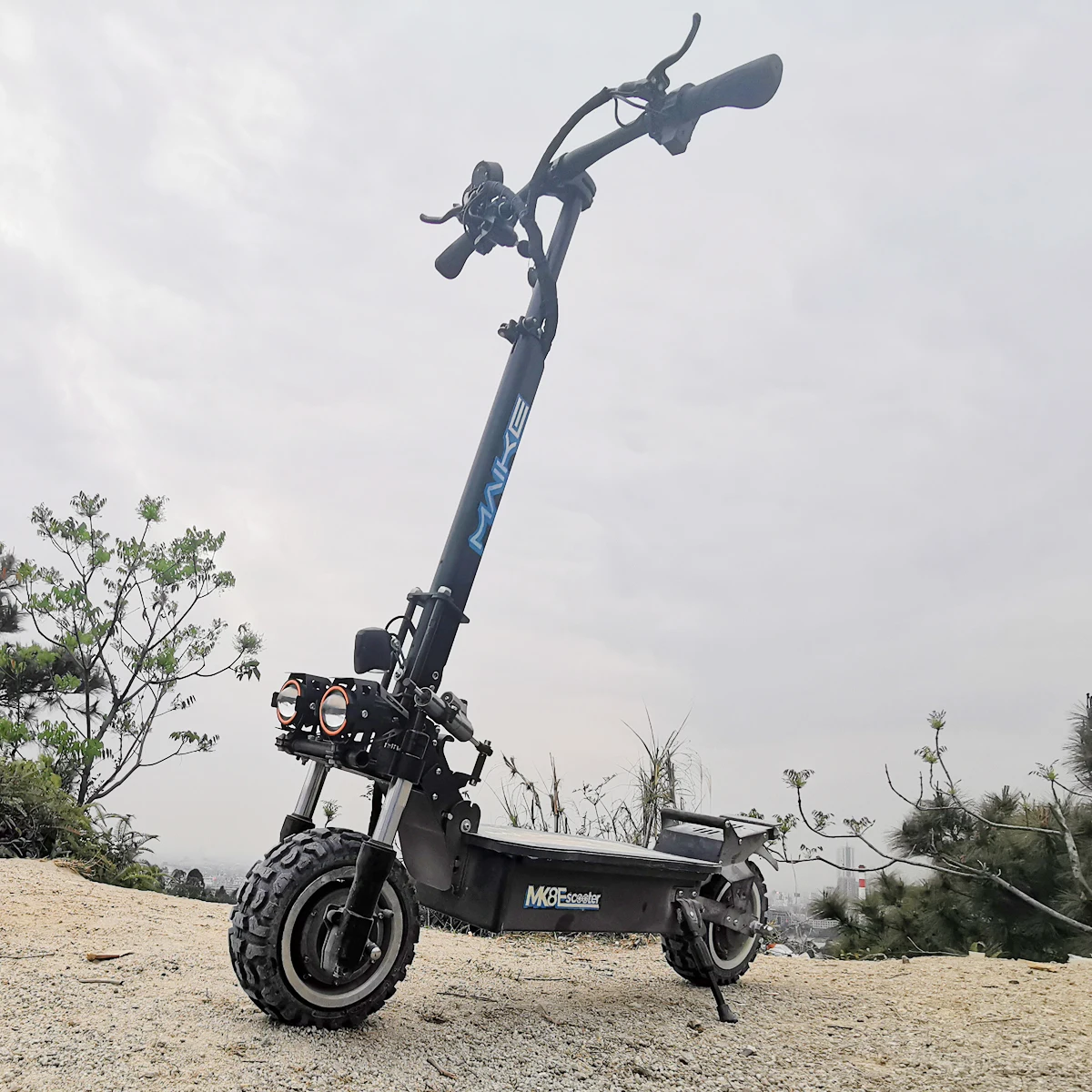 

China cheap Maike OEM MK8 11 inch off road 80 kmh fast electric scooter better than dualtron scooter, Black