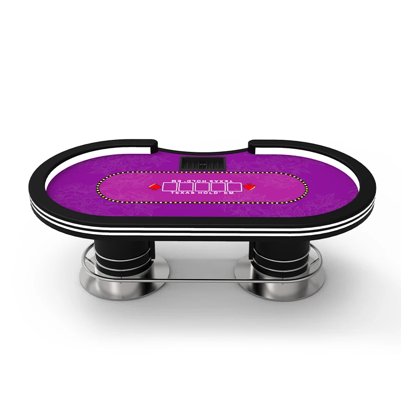 

YH Casino Quality Custom Table Mat Texas Hold'em Table With LED Light&USB Charging