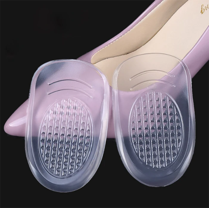 

Bangni Comfortable Shock Absorption Shoe Pad Silicone Gel Heel Pad For Heel Protect, Transparent