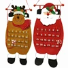 Christmas Advent Countdown Calendar Santa Claus Snow Man Deer Calendar Pendant Gift Atmosphere Cloth Art Pendant