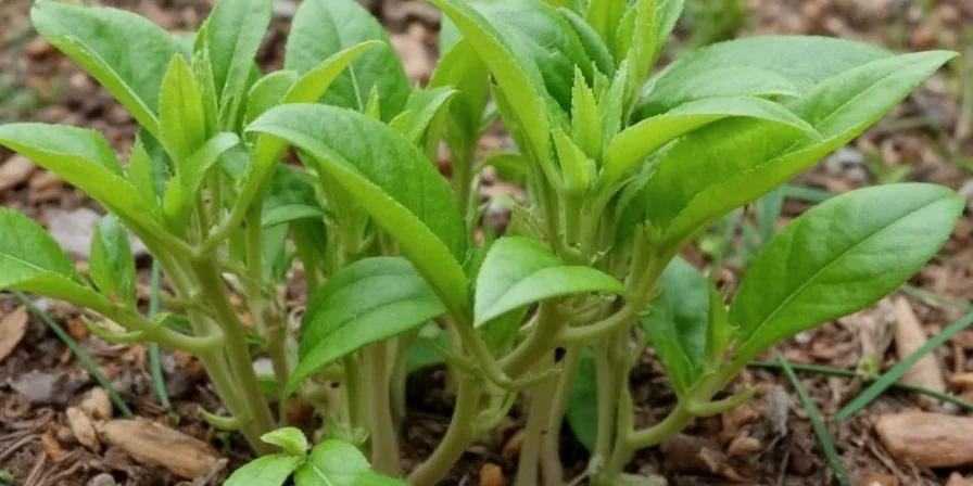 Comparison photo of fresh basil vs. dried spice blend