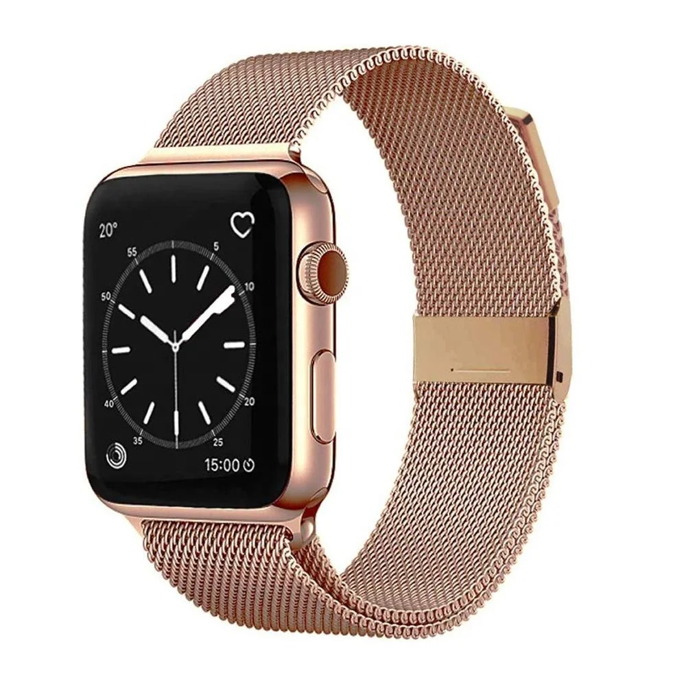 

High Quality for iWatch Band Mesh Stainless Steel Loop Magnetic Band for Apple Watch Series 5 4 3 2 1