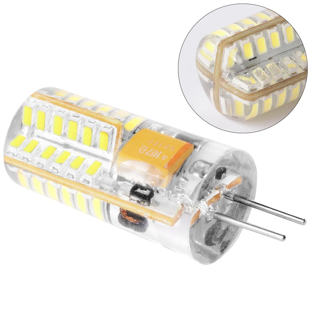 3W Corn light 2835SMD 12V-24V silicone dimmable G4 LED bulb