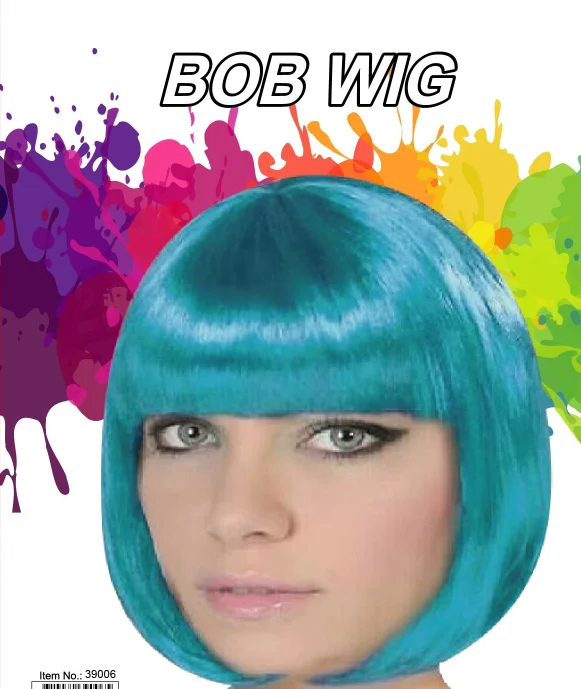 

2020Cheap Colors Short Bob Synthetic Carnival/Halloween Party Wigs