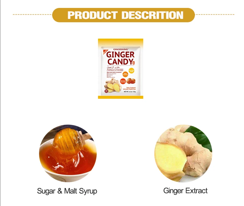 
Hard Candy Sweet Ginger Candy 
