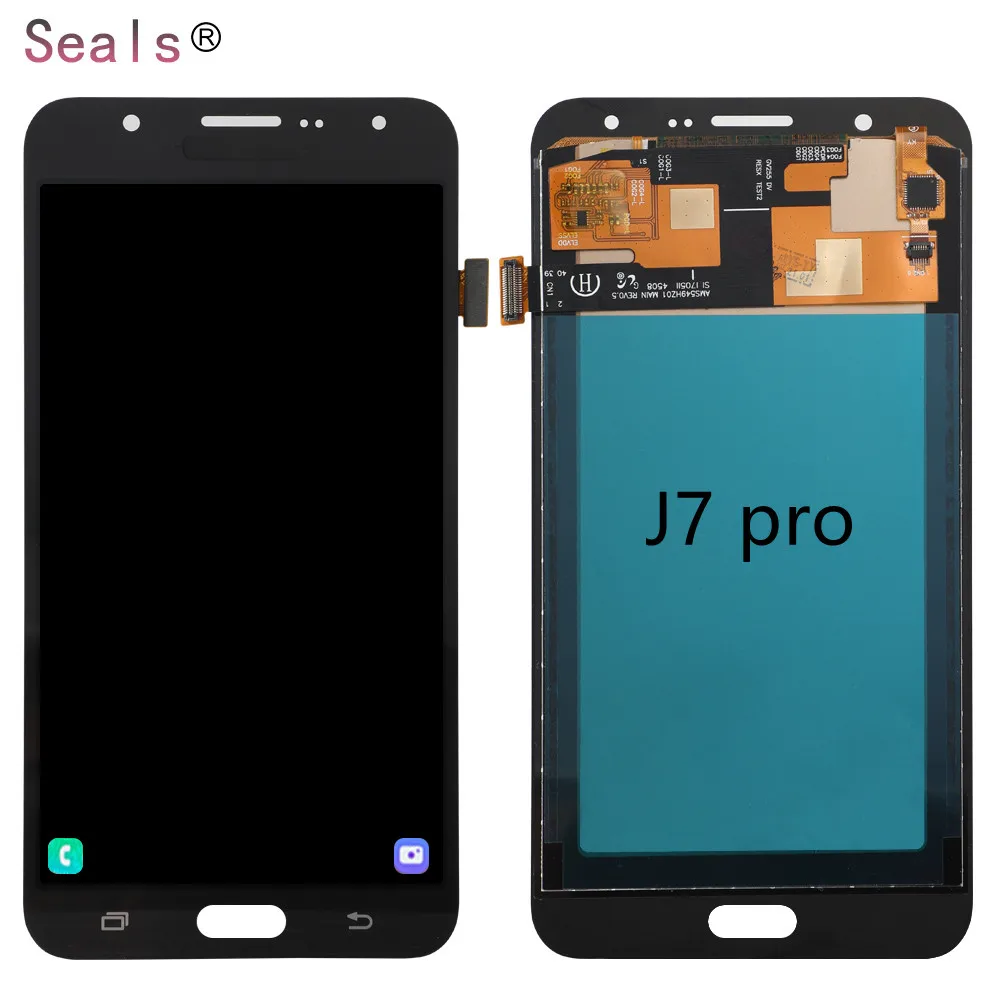 

High quality mobile phone lcds touch original screen display replacement for samsung j7 pro, Black/white