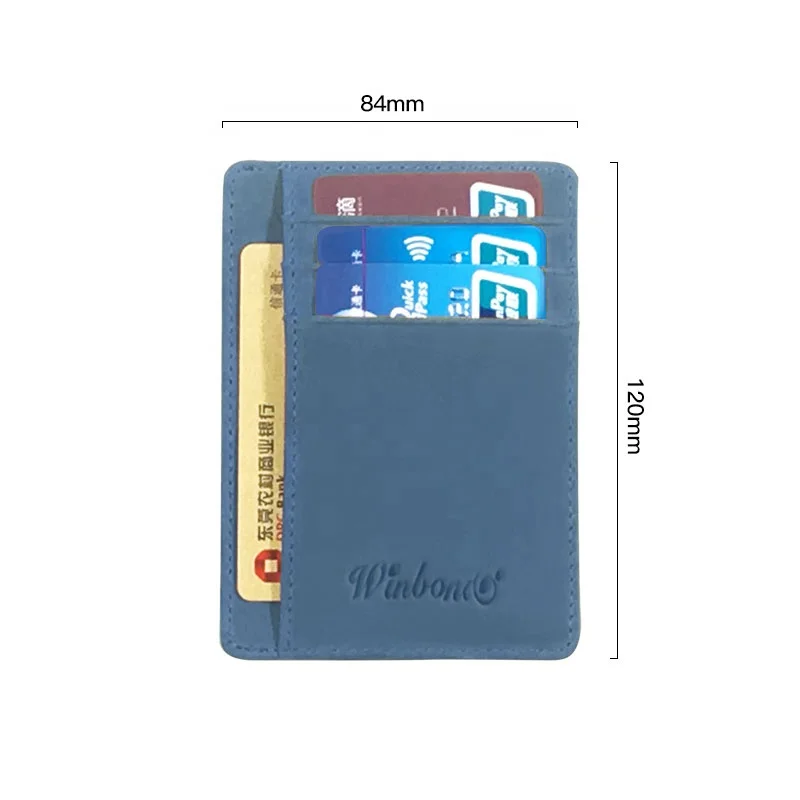 

Easy to carry Pocket Business double-sided Pu Wallet, Customize