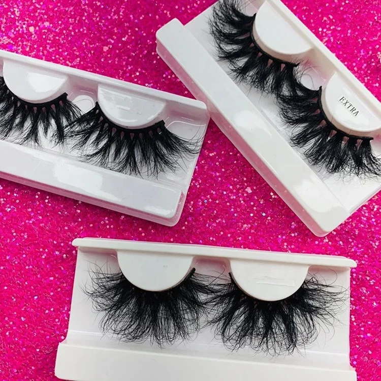 

25mm handmade 3d mink false eyelashes wholesale price 5d mink eyelashes vendor premium 27mm 28mm lashes