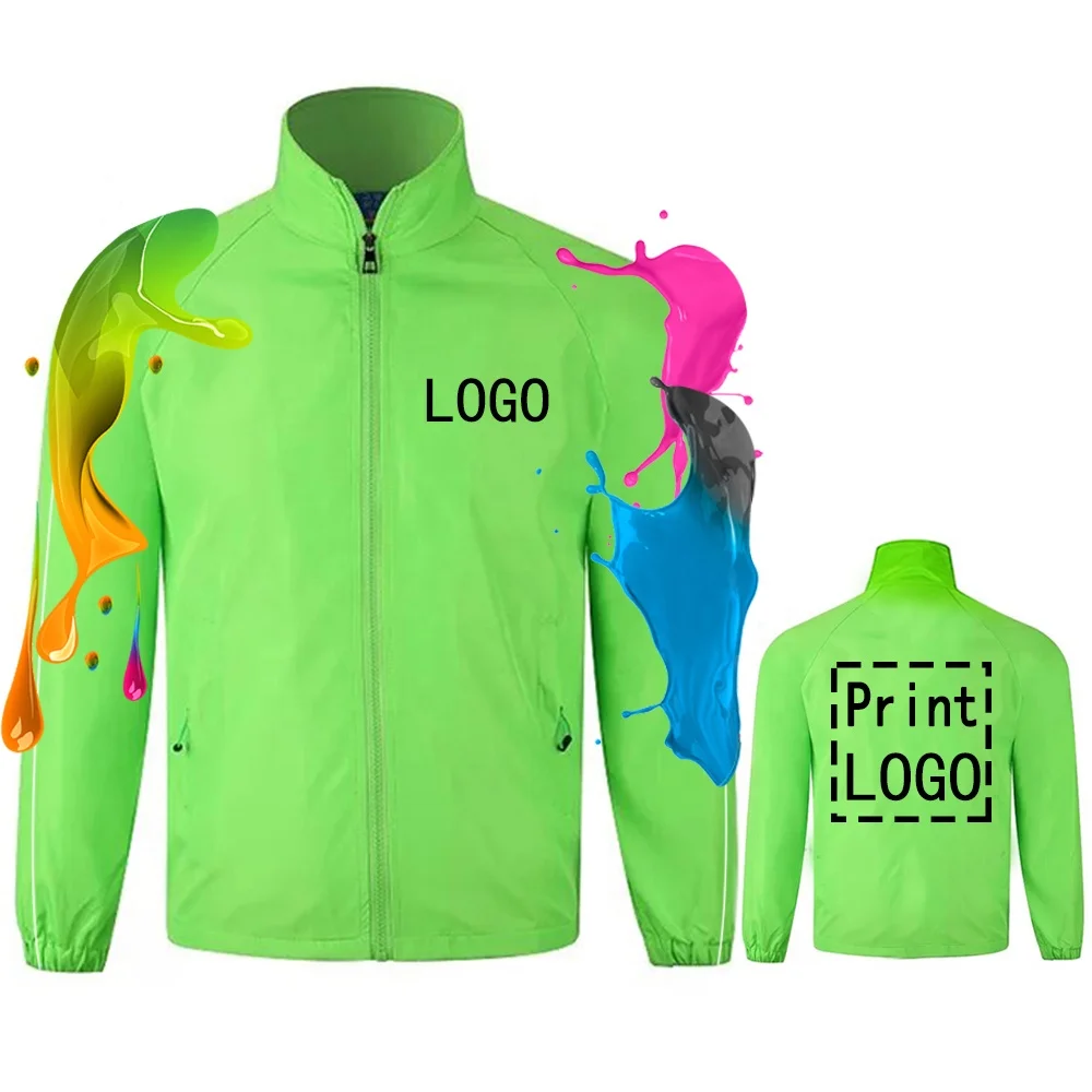 

Customized Man Women Jacket Plus size workwear jacket long sleeve shirts windbreaker for outdoor team work