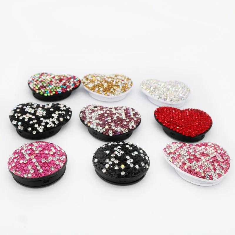 

luxucy phone holder Universal Mobile Phone accessories stand socket plastic rings full diamond beads