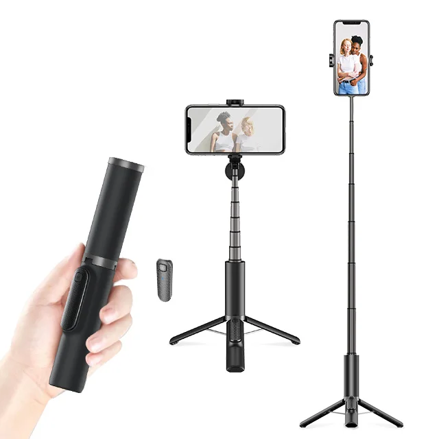 

CYKE N-MY 3 In 1 Mini Selfie Stick Tripod With Remote 360 Rotation Handheld Selfie Stick 2020 Monopod For Smartphone, Black