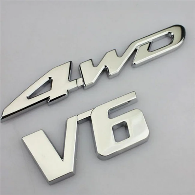 Customized Car Letter Sticker Chrome Emblems 3m Metal Badge Steel ...